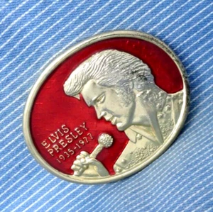 Elvis Presley 1935-1977 Commemorative Belt Buckle Rock & Roll Vtg 80s IS .TYC942 - Picture 1 of 11