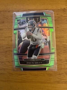 ๐ฅ๐ฅ Davis Mills Green Prizm Die Cut 2021 Panini Select NFL /349๐ฅ๐ฅ - Picture 1 of 2