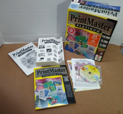 Vintage PrintMaster Platinum Program 7 plus art and graphics - Image 1 of 4