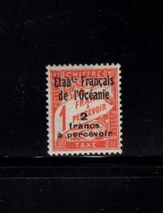 Polinesia Francese 1926 1fr affrancatura dovuta zecca sc J7 - Foto 1 di 2