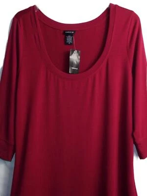 NEW TORRID🌺 SUPER SOFT TOUCH RASPBERRY PINK TUNIC TOP🌺SIZES 12/14 14/16 26/28* - Image 1 of 3