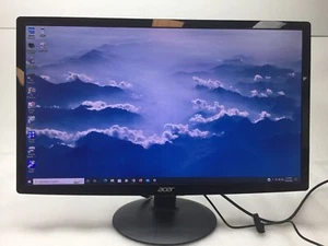 Acer S240HL 24" Widescreen 1080p Grade A LED LCD Monitor NO Adapter NO Cable - Picture 1 of 9