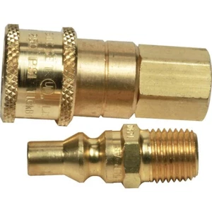 MR HEATER F276190 NATURAL GAS QUICK CONNECTOR & FULL FLOW PLUG, 1/4"MPT X FPT - Picture 1 of 3