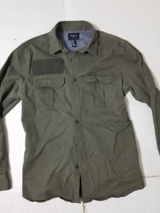 Forever 21 Olive Green Jacket Men Medium Military Themed  - Picture 1 of 10