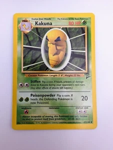 Pokemon KAKUNA Base Set 2 47/130 - Picture 1 of 2