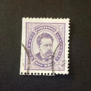 Portugal #63 - 1887 King Luis 500r Violet Perf 12 1/2 - Bild 1 von 2