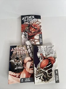 Vol 1-3 Attack On Titan Hajime Isayama Manga Full Set English Version - See Pics - Picture 1 of 14