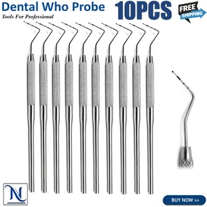 Periodontal Dental Who Probe Color Coded Marking Perio Tooth Depth Instruments - Picture 1 of 9