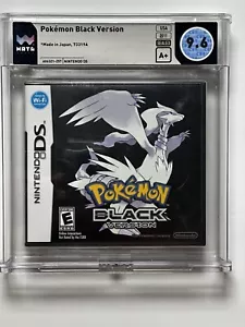 Pokémon Black Version Nintendo DS 1st print Sealed WATA 9.6 A+ Graded Not CGC - Picture 1 of 2
