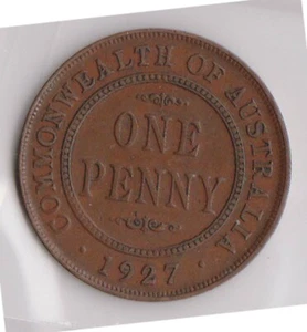 (H196-40) 1927 AU 1 penny coin (AO)  - Bild 1 von 1