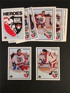 1990/91 Upper Deck Heroes of the NHL Set 15 Cards Esposito Potvin Sittler