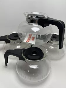 BUNN Coffee Carafe’s Glass 8 Cup With Lid 3 Are Used One Has Factory Paper - Picture 1 of 7