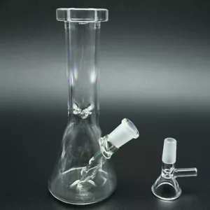 THICK 5" Glass Bong Built-in Filter Perc Smoking Water Pipe Hookah Bubbler - Picture 1 of 8