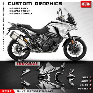 Kit de calcomanías de vinilo personalizadas Kungfu Graphics para 1290 Super Adventure S R 2017-2020 - Imagen 1 de 21