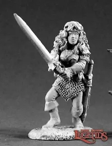 Reaper Dark Heaven Metal 02047 SAMANTHA OF THE BLADE Combattente umano nuovo sciolto - Foto 1 di 1