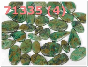 Azurite Malachite Handmade Cabochon. Natural Azurite Malachite Gemstone 71335 - Picture 1 of 15