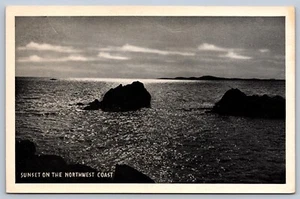 Sunset on the Northwest Coast Washington Postcard - Picture 1 of 2