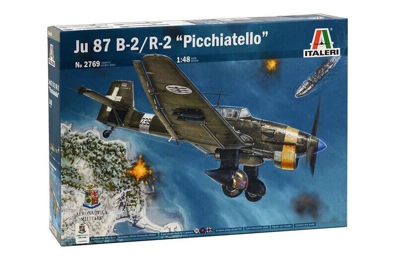 ITALERI 1:48 KIT AEREO JUNKERS  JU 87 B-2/R-2 PICCHIATELLO   22,9 cm    ART 2769 - Immagine 1 di 1