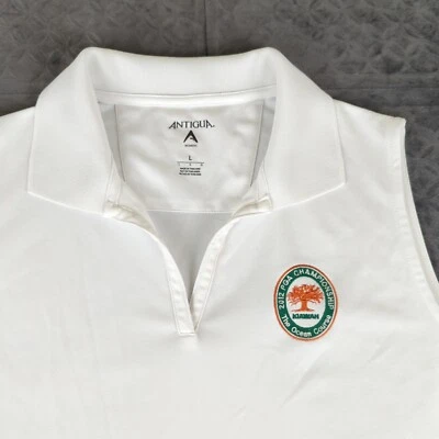 Camisa Polo PGA Championship Golf The Ocean Course Antigua Sin Mangas Mujer Grande Foto 1 de 4