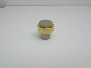 Creations by Alno Solid Brass 1 1/8" Knob A834-18-SN/C Satin Nickel/Brass 111D - Picture 1 of 4
