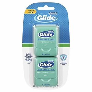 Oral-B Glide Value Pack Pro-Health Comfort Plus Dental Floss Mint 43.7 Yard 40M - Picture 1 of 3
