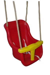 Babysitz, Babyschaukel, Babyschaukelsitz, Kinderschaukel  rot,  - Bild 1 von 1