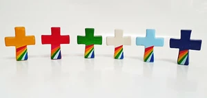 Handschmeichler Kreuz aus Speckstein Glücksbringer Taschenstein Geschenk Taufe - Bild 1 von 7