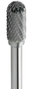 Pasador de fresado VHM molde redondo de rodillo, fresa giratoria HM dentado en cruz 45 HRC eje 6 mm - Imagen 1 de 4