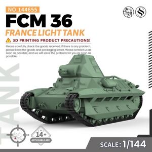 SSMODEL SS144655 1/144 Military Model Kit France FCM 36 Light Tank