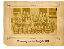 German school photo , Erinnerung An Das Schuljahr  vintage antique photo