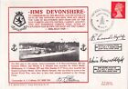 HMS Devonshire First Day Cover Signed by 3 British Sailors