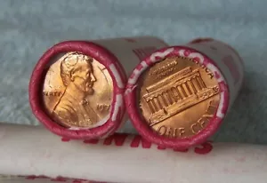 1973 **Original Bank Wrapped ** Uncirculated Lincoln Cent Roll - OBW Penny's - Picture 1 of 4