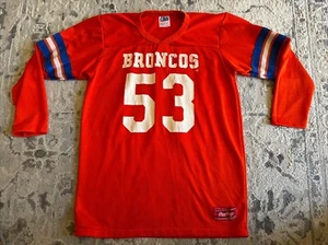 Vintage Rawlings Denver Broncos #53 Jersey Shirt Youth XL 18-20 NFL Football - Picture 1 of 9