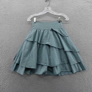 Matilda Jane Character Counts Skirt Girls Small Blue Tiered Cotton Blend - Picture 1 of 13