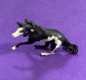 Breyer Miniature Horse Black White Standing figure 1.5” vintage mini Winnie - Picture 1 of 5