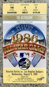 HOUSTON ASTROS vs LOS ANGELES DODGERS Ticket Stub 8/4/1999 Diamond Level - Picture 1 of 2