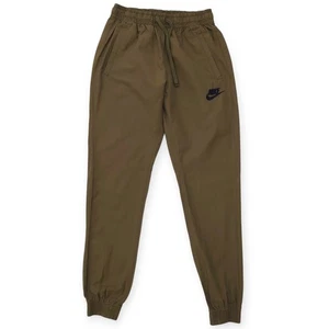 Nike Woven Performance Chino Joggers Uomo S Verde Oliva Coulisse Cotone Nylon - Foto 1 di 10