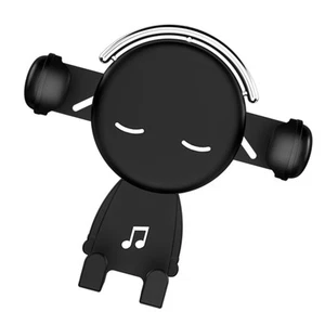 .⊹Black Car Air Vent Phone Holder Vehicle Cell Phone Mount Stand For All Autos - Bild 1 von 13