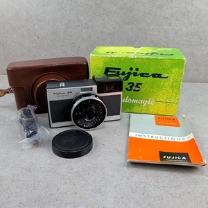 Vintage Fujica 35 Automatic Kamera mit Ledertasche & Originalkarton - Bild 1 von 8