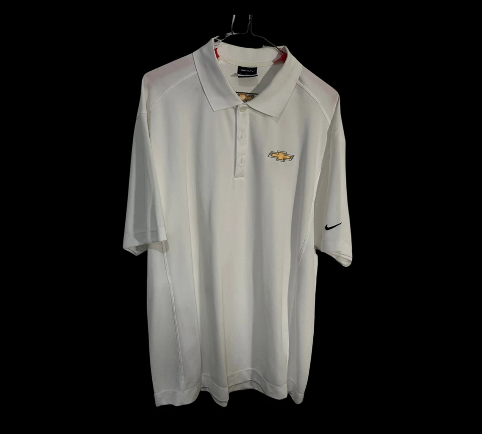 ¡Camisa personal Johnny Rutherford! Propiedad de Chevy y Nike Golf Indy Racer: certificado de autenticidad Estate Foto 1 de 4