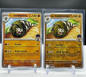 Hop's Sandaconda 087/159 Pokemon Scarlet & Violet Journey Together Lot 2 Cards - Picture 1 of 2