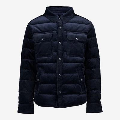 Polo Ralph Lauren Mens Down Filled Corduroy Shirt Jacket | Navy Blue Cord | M - Image 1 of 3