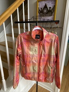 THE NORTH FACE PLAID LINED WINDBREAKER LIGHTWEIGHT FULL ZIP JACKET SZ L NEW WOT - Picture 1 of 19