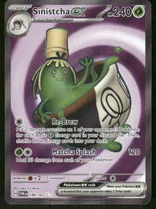 Pokemon Tcg Sinistcha ex #189 Pokemon Twilight Masquerade NM - Picture 1 of 2