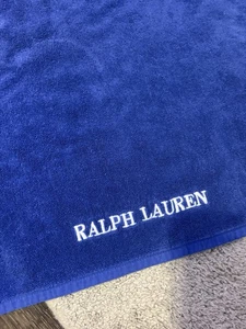 Vintage Ralph Lauren Strandtuch blau bestickt Top Zustand - Bild 1 von 5