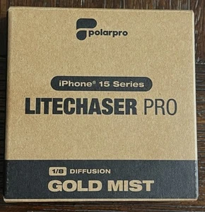Polarpro LITECHASER iPhone 15 Series 1/8 Diffusion Brume Dorée - Photo 1 sur 4