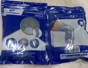2 - Compressa Knee Compression Sleeve For Improved Circulation And Support New - Picture 1 of 7