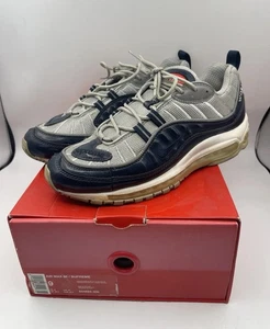 Supreme x Nike Air Max 98 Obsidian 2016 para hombre talla 9 azul marino gris 844694-400 - Imagen 1 de 11