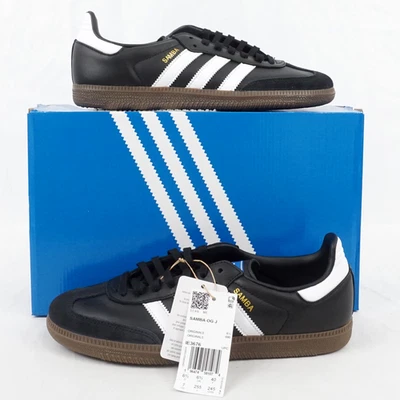 Tenis Adidas Samba OG J IE3676 en Núcleo Negro/Blanco Nube/Goma - Niños EE. UU. Talla 7 Foto 1 de 4