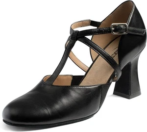 So Danca 2,5" Absatz T-Riemen Broadway Kabarett Schuh Profi Tanz 13 schwarz - Bild 1 von 1